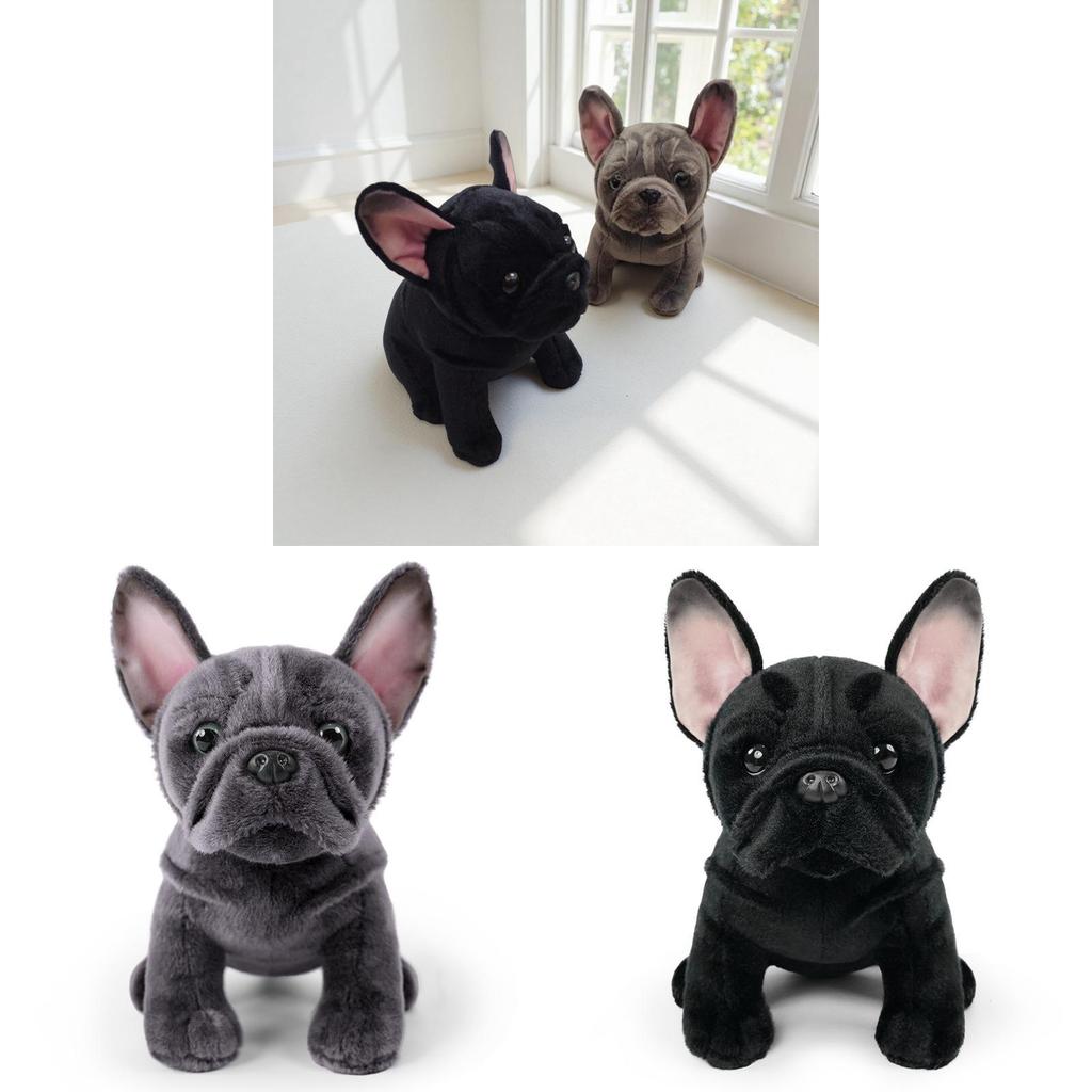 Plush Bulldog Toy With Soft Short Plush For Kids And Adults
