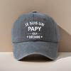 PAPY Fun Print Retro Baseball Cap for Men and Women, Adjustable Size Sun Hat, Outdoor Fishing Grandpa Hat