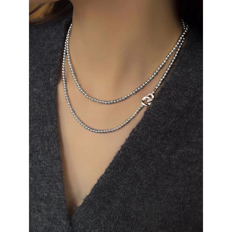 Xiaomi Chic Pearl Double-Layer Necklace - Women's Autumn/Winter Sweater Chain Accessory