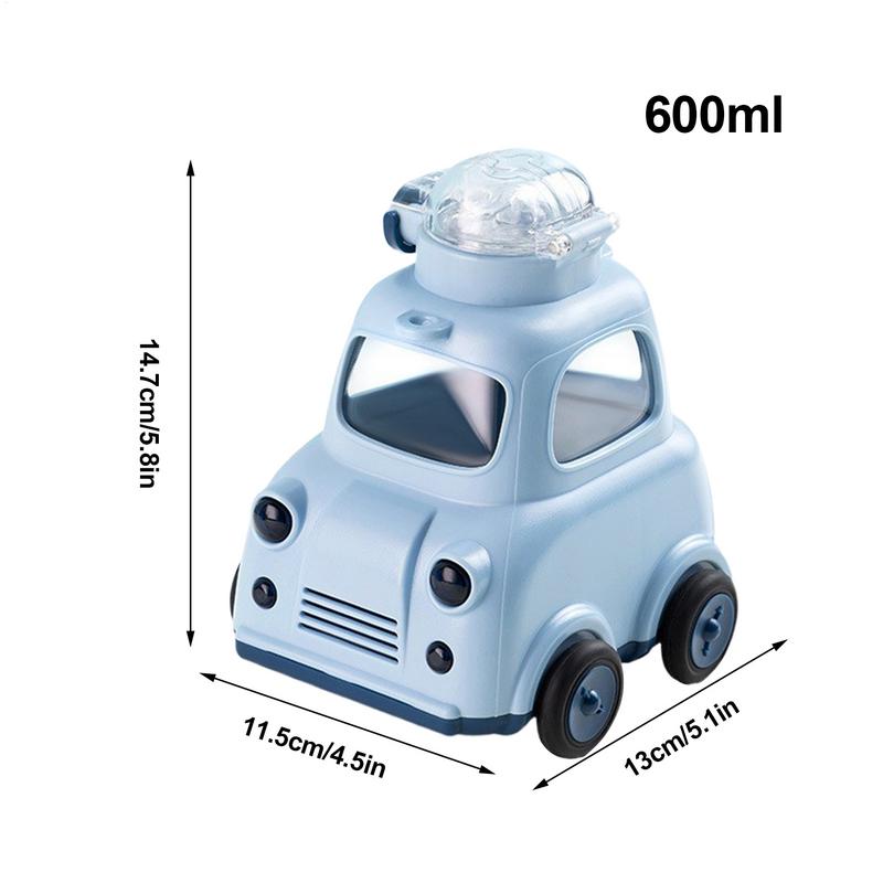 Wasserflasche 600ml Autodesign Teetasse Großes Fassungsvermögen Trinkflasche Wiederverwendbarer Getränkebehälter für Roadtrip Outdoor Pendeln