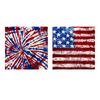 21inch US Flags Printed Bandannas for Street Dance IndependenceDay Headscarf Adult Unisex Bandana Hiphop Head Kerchiefs