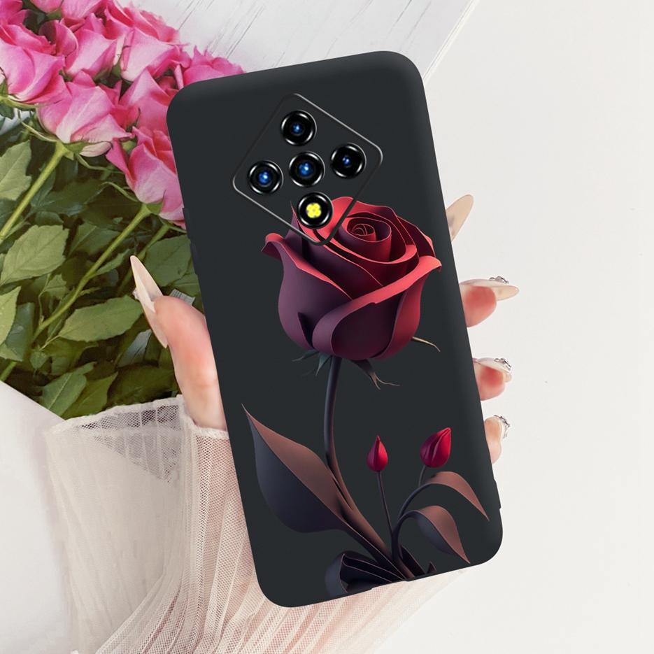 For Infinix Zero 8 Case X687 Stylish Flowers Butterfly Painted Cover Soft Slim Phone Case For Infinix Zero 8i Zero8 i X687B Bags