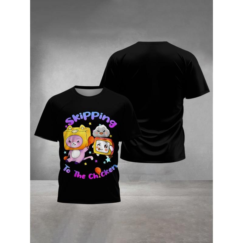 

Горячая Комедия LankyBoxes 3D Принт Детская Одежда 5-14 Лет Мужская Уличная Одежда для Детей Мальчик Девочка Детская Футболка Топ Рубашки 160