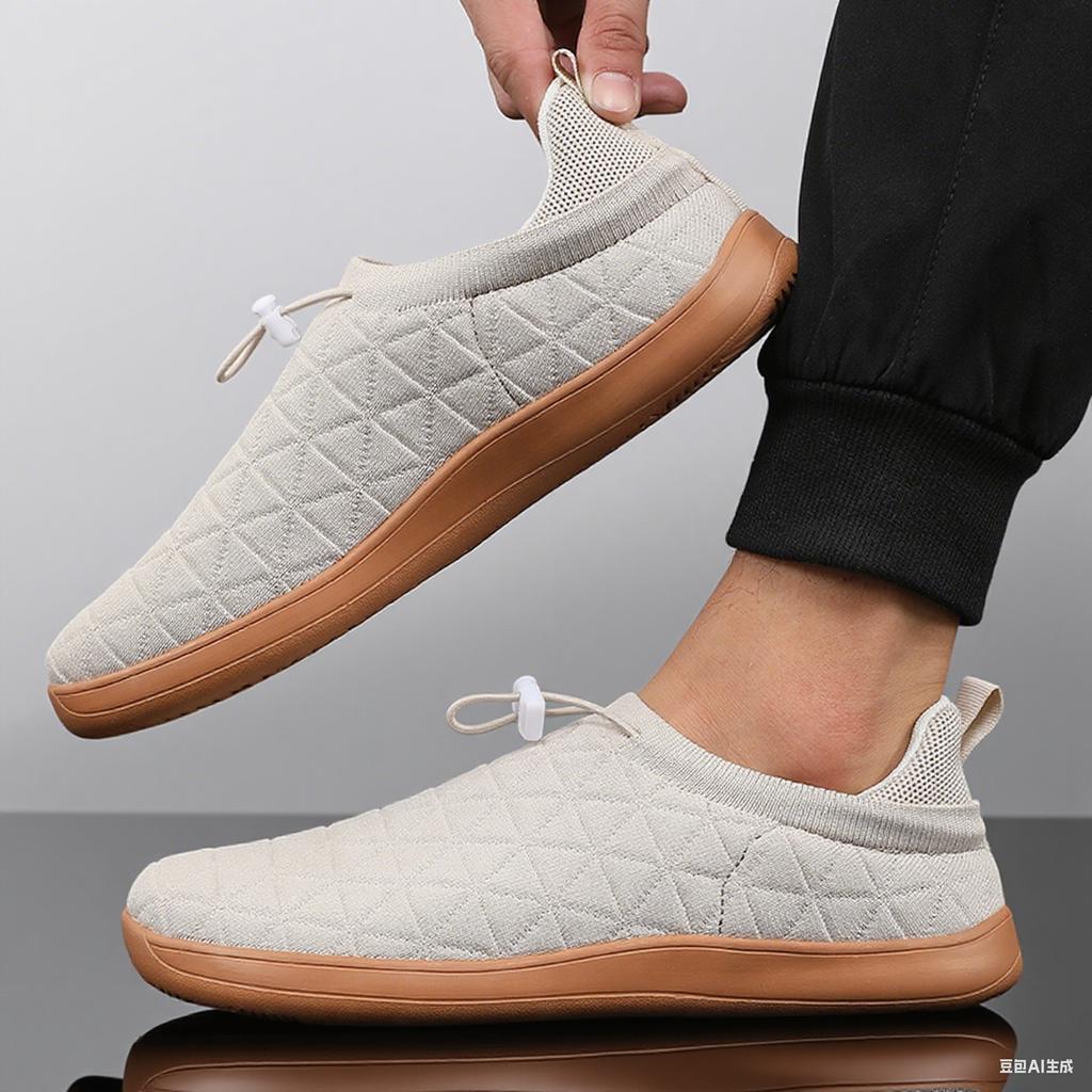 Minimalist and Unisex Wide Mesh Shoes for  Walking and Casual Outdoor Activities with Soft Soles Suitable for Travel