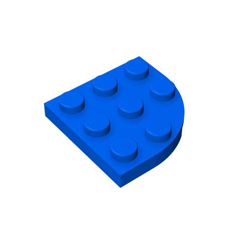 50g/43pcs 30357 Canto Arredondado Bloco 3 X 3 Acessórios de Cor Moc Compatível com Tijolo Curvo Brinquedos DIY Para Criança Peças Técnicas