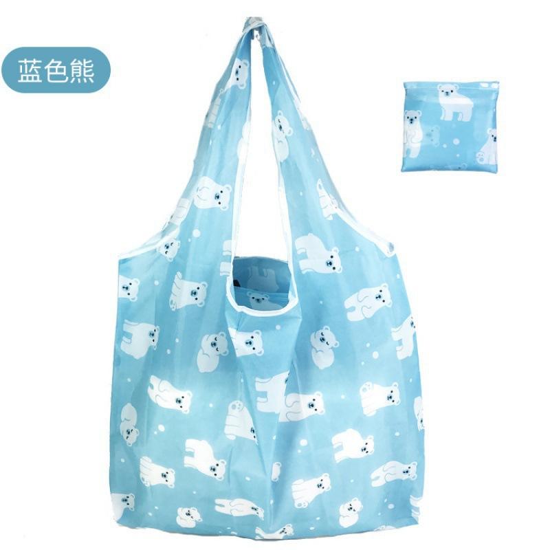YiLi-Studio Opvouwbare boodschappentas voor dames, Lichtgewicht Waterdichte Herbruikbare Nylon Tote Bag, Draagbare Schoudertas voor Boodschappen