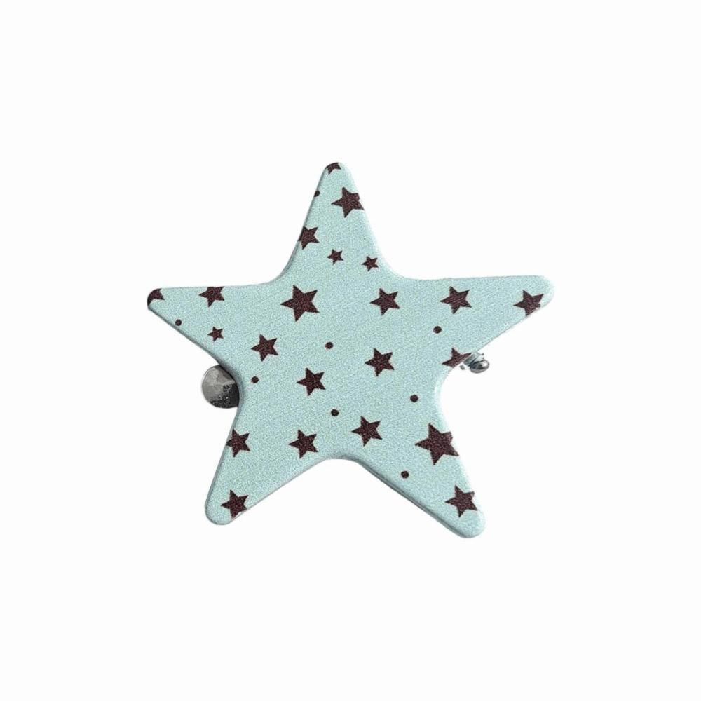 Lightweight Star Hair Clip Decorative Hair Clip Five-Pointed Star Hairpin Daily Hairstyle Matching зелёный