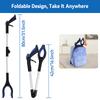 Grabber Reacher Tool - Foldable Gripper and Reaching Tool - Heavy Duty Pick Up Stick Grabbers for Seniors, Trash, Surgery Recove