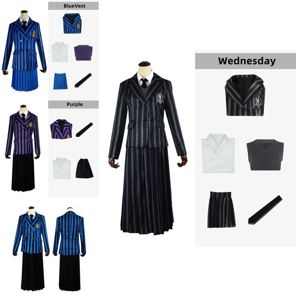 Wednesday Addams The Addams Family School Uniform Carnival Night Dress