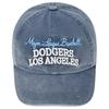 MLB Cotton Baseball Caps Unisex Marine Blue Fashion 3ACPV185N-07NYP