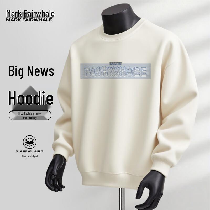 

Mark Fairwhale Men s American Retro Letter Graphic Loose Fit Sweatshirt 5XL