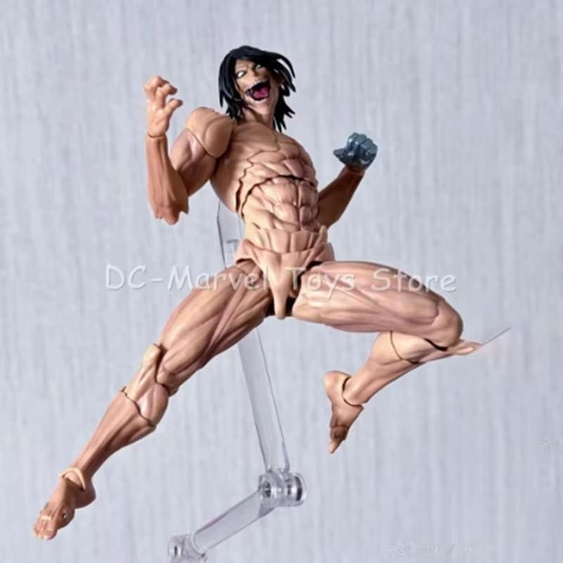 Ko Annie Leonhart Armored Titan Eren Kaiyodo Revoltech Attack on Titan Action Figure Model Gift Toys With Box