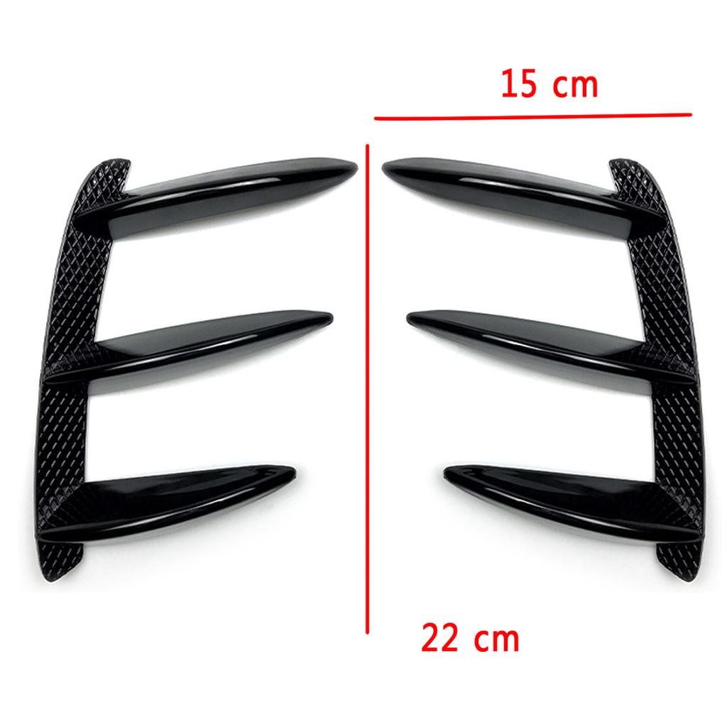 Pair Car Black /Carbon Look Rear Bumper Splitter Spoilers Canard For Mercedes Benz W176 A200 A250 A260 A45 AMG Car Styling