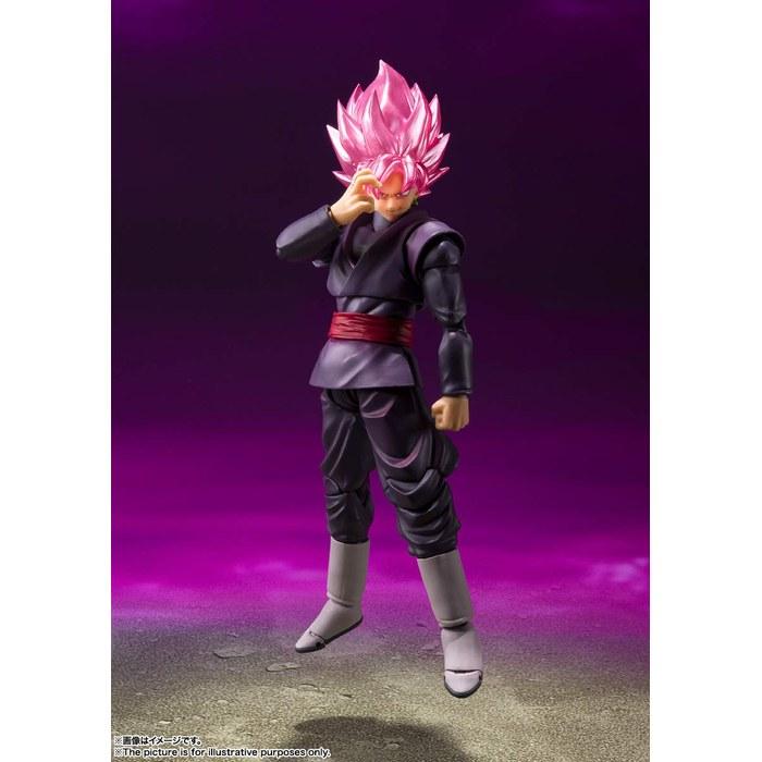 S.H. Figuarts Dragon Ball Series Goku Black - Super Saiyan Rose - (Reissue) Approx. 140mm PVC & ABS Painted Action Figure, Multicolor, 5.5