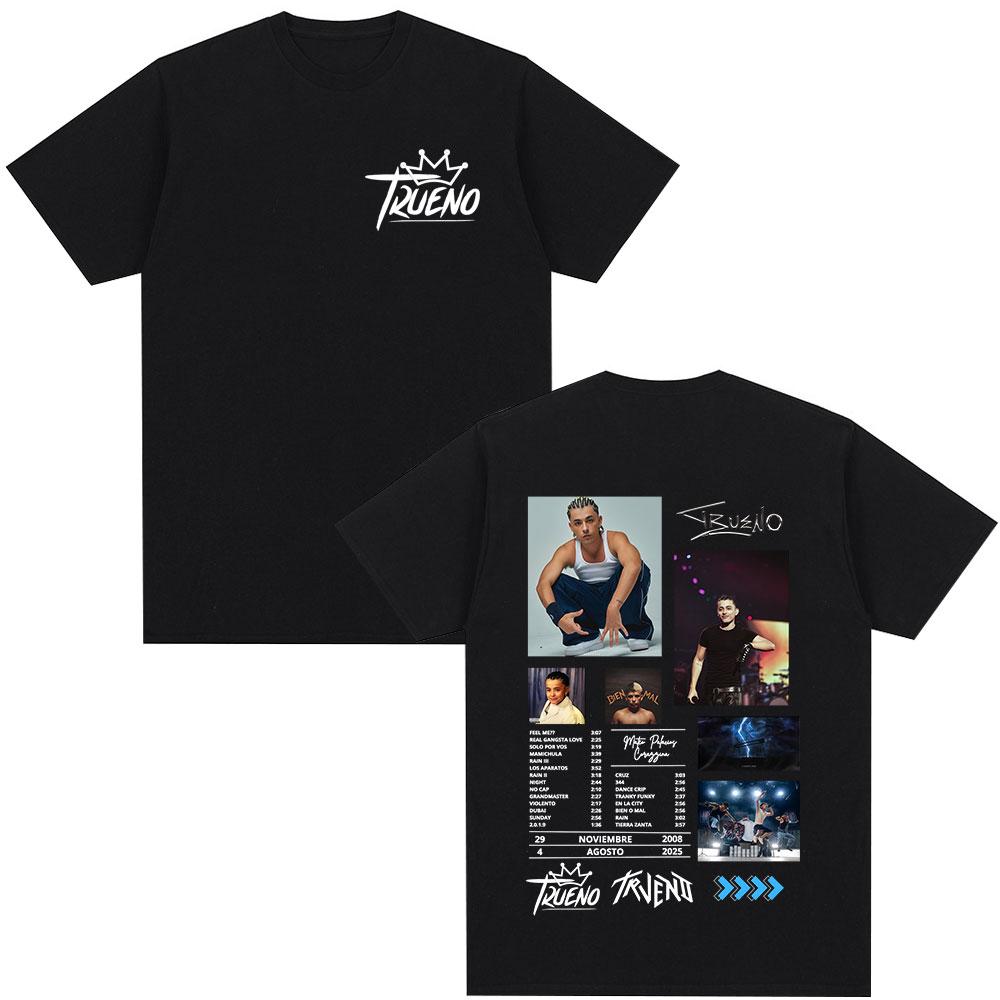 

Rapper Trueno Album Cover 2026 T-shirt Men Women Clothing Fashion Short Sleeve T Shirt 100% Cotton Oversized T-shirts Streetwear 5XL різнокольоровий
