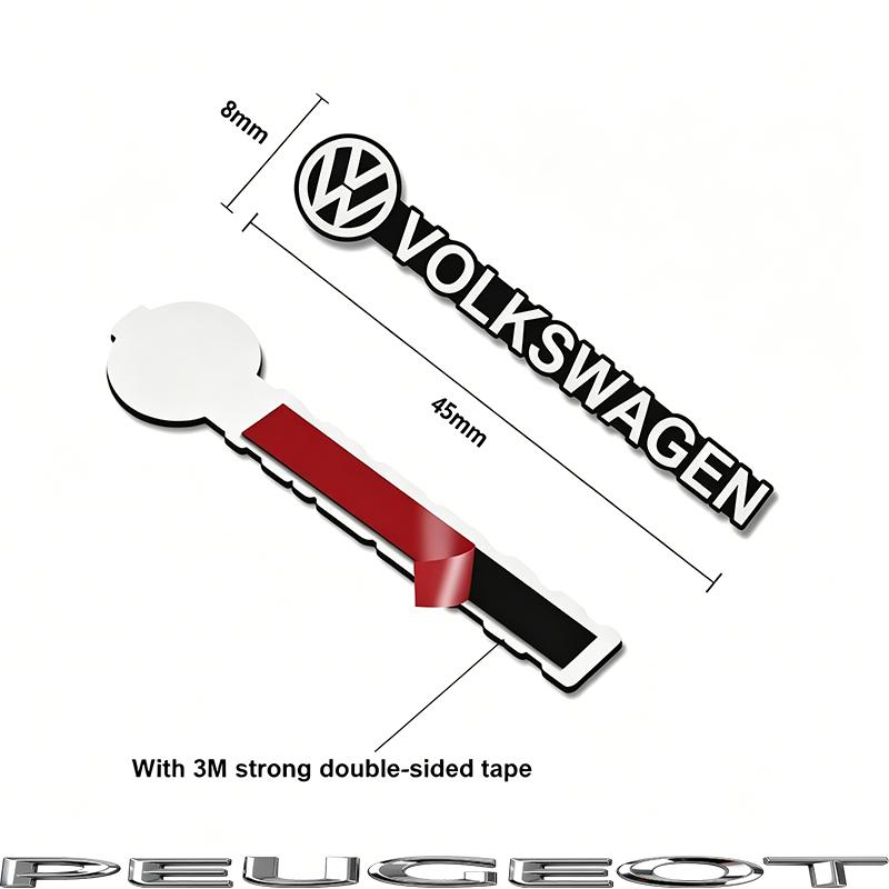 5/10Pcs Car Audio Speaker 3D Aluminum Badge Logo Stickers For VW GTI Polo Golf Passat Tiguan Arteon CC Taigo Caddy Jetta Hub Cap QK7