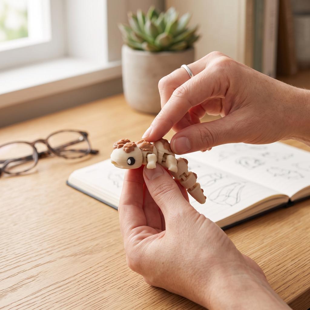 3D Printed Articulated Toy for Kids - Creative Animal Action Figure with Movable Joints