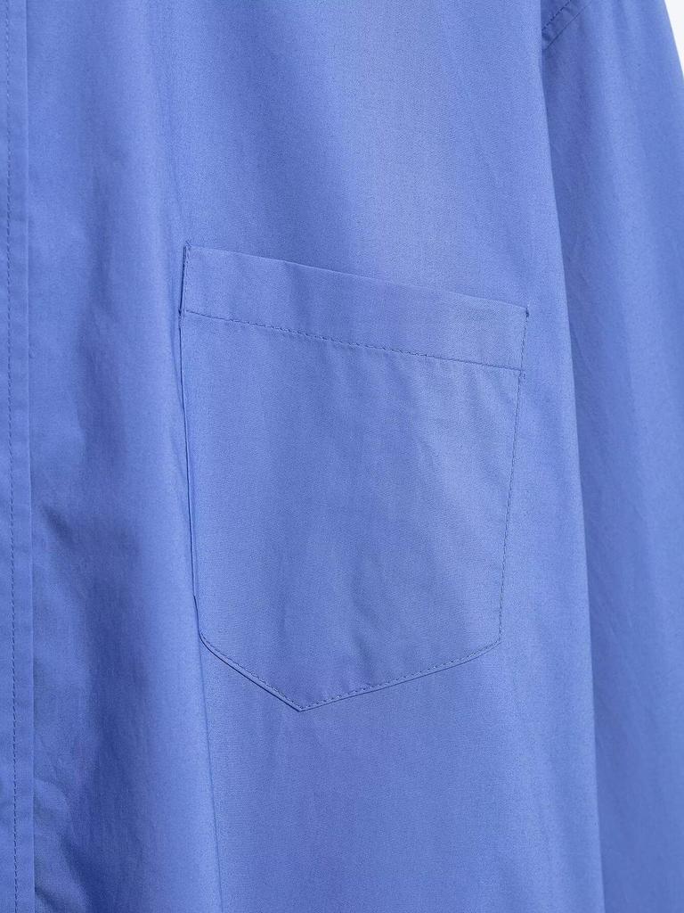 2025 Spring Women's European & American Style Loose Poplin Long Sleeve Shirt