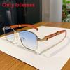 Vintage Woodgrain Square Sunglasses For Men And Women With Uv400 Protection For Outdoor Activities