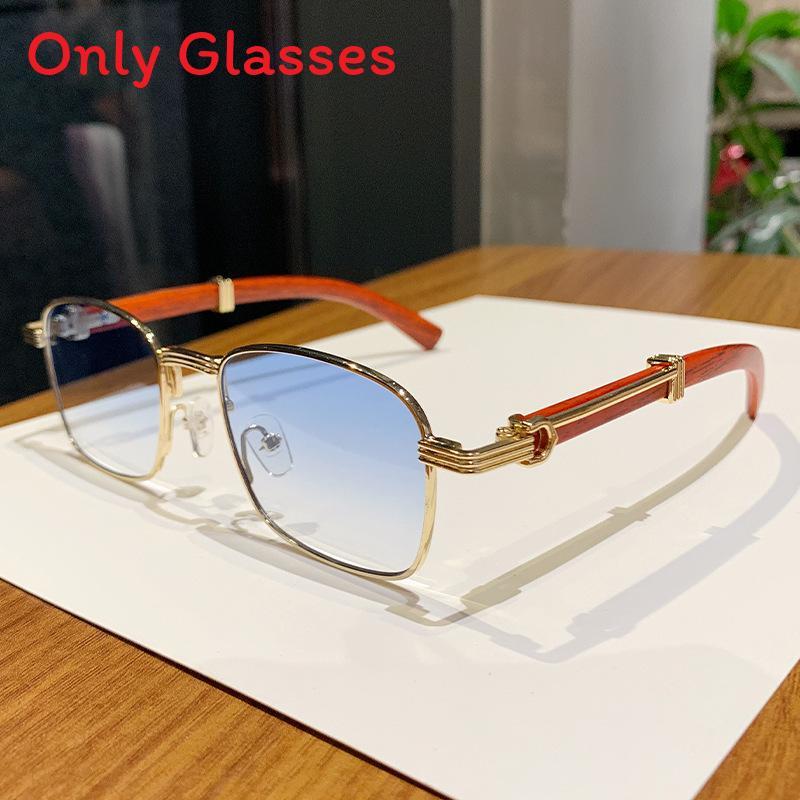 Vintage Woodgrain Square Sunglasses For Men And Women With Uv400 Protection For Outdoor Activities