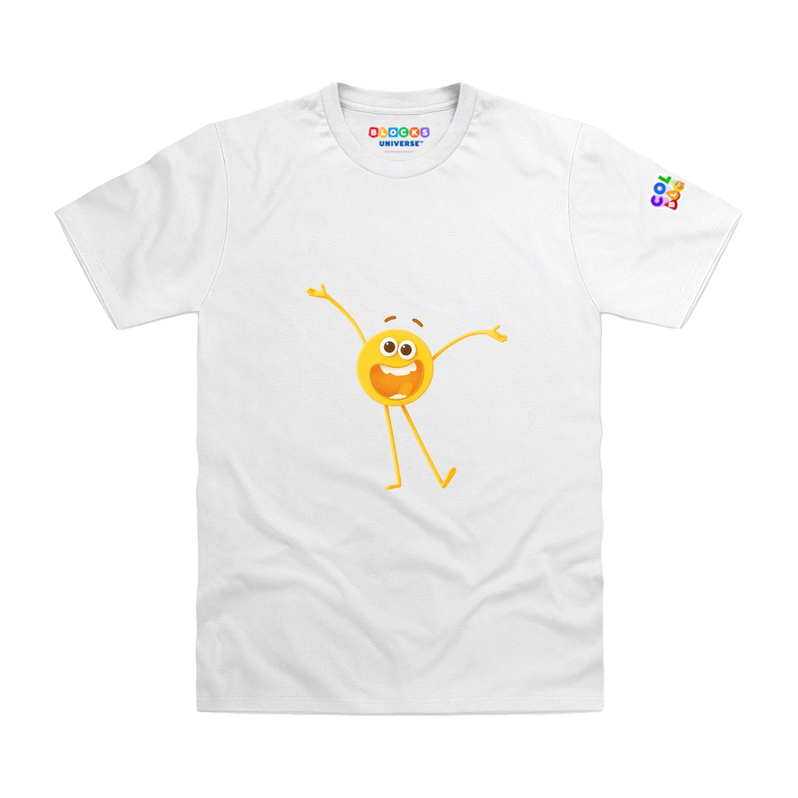 Officially Licensed Colourblocks - Colourblock Yellow Kids T-Shirt 110