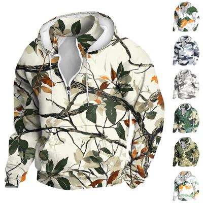 Das Herren-Sweatshirt mit Stehkragen im Frühling und Herbst ist ein Outdoor-Freizeitpullover