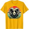 Retro Ram Head Graphic Tee Men Women Unisex Vintage Cool Animal T-Shirt