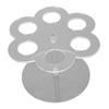 Organizer Fit for Cirkul Cartridge 6 Holes Acrylic Clear Round Flavor Bottle Holder Storage Rack for Kitchen Countertop