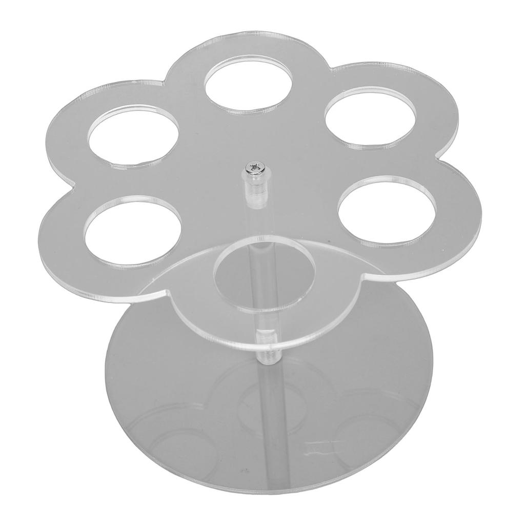 Organizer Fit for Cirkul Cartridge 6 Holes Acrylic Clear Round Flavor Bottle Holder Storage Rack for Kitchen Countertop
