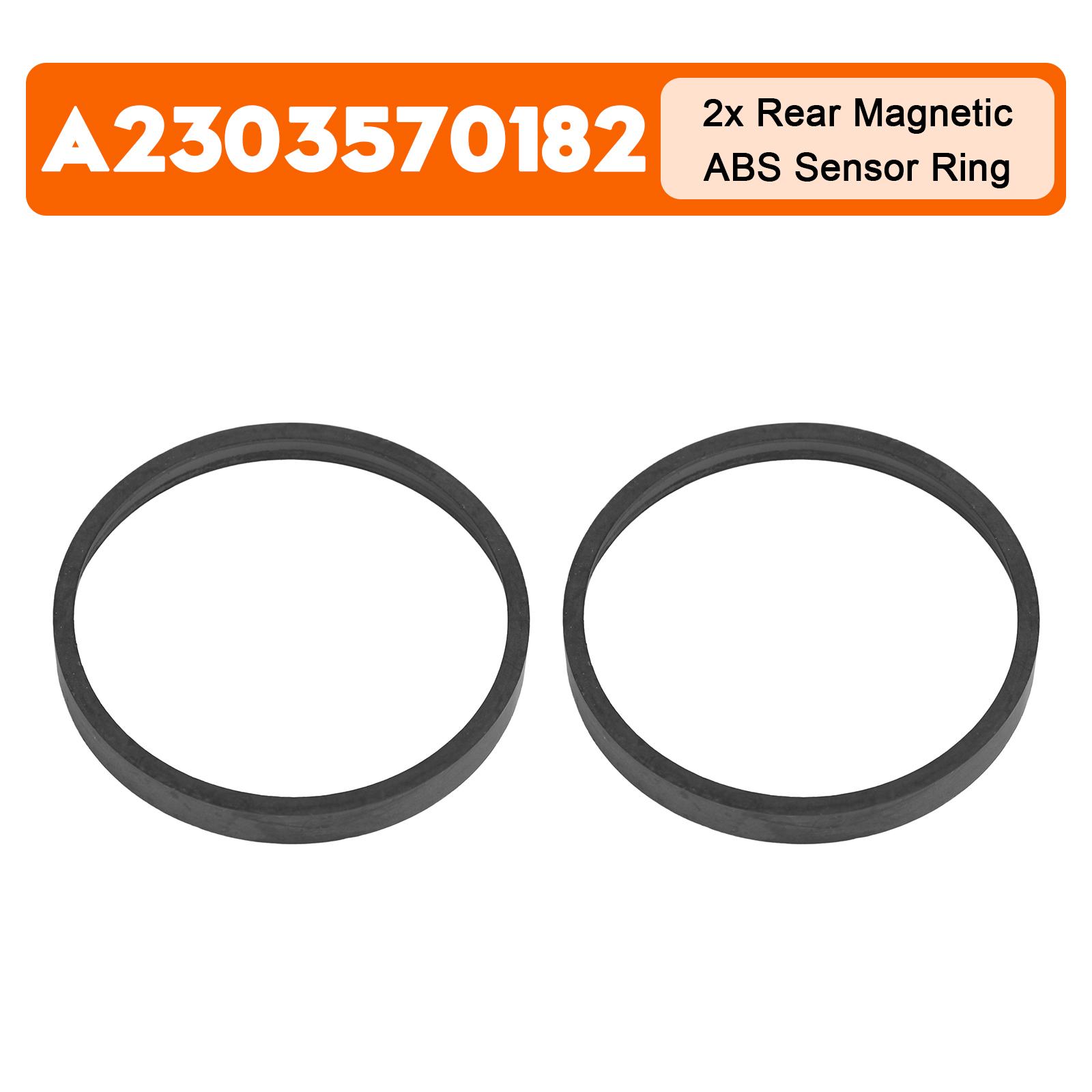 2x Rear Magnetic ABS Sensor Ring for Mercedes Benz C204 W204 S204 A2303570182