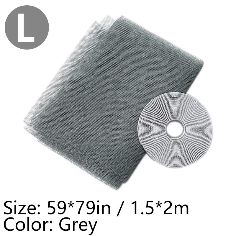 Moskitonetz für Fenster, selbstklebend, Moskitonetz für Türen, DIY, frei zuschneidbares Moskitonetz, Fliegen- und Insektenschutz, Vorhang