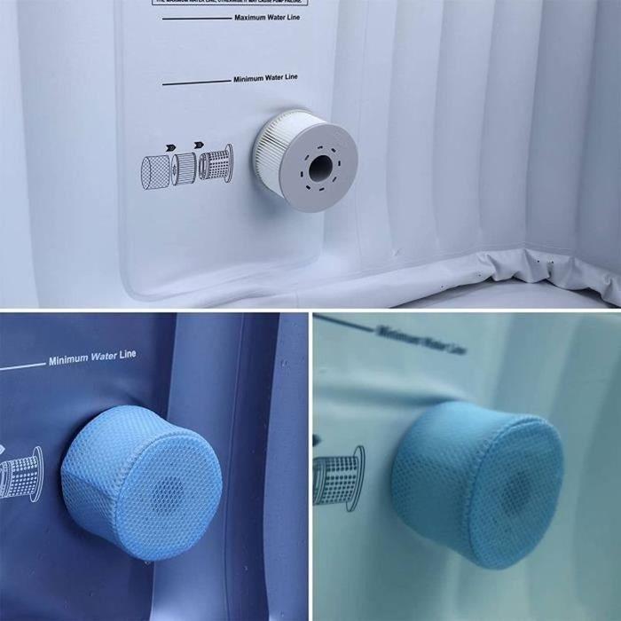 Lot de 6 filtres pour spas gonflables MSPA V2 Ø106cm – 6 Cartouches filtrantes de Remplacement pour Spa Gonflable MSPA275