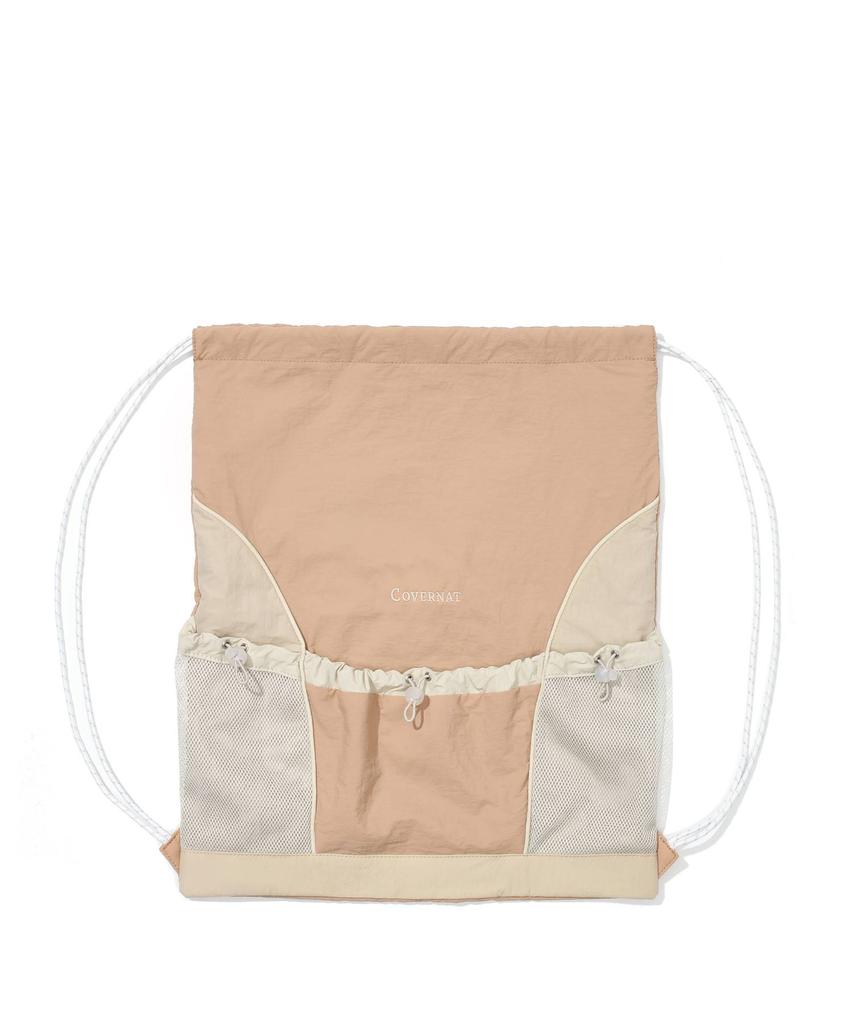 COVERNAT Nylon String Backpack Salmon