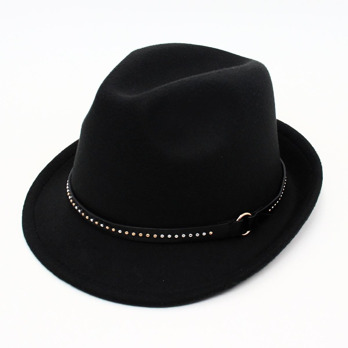 

Black Churchill Jazz Hat Men S Magic Hat Performance Stage Felt Hat Vintage Top Hat Jackson Trilby Hat One size fits all чорний