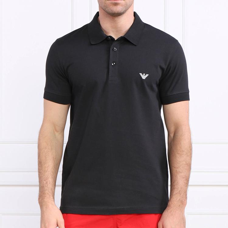 Emporio Armani SS23 Polo Shirt Men's Black 211804-3R461-20