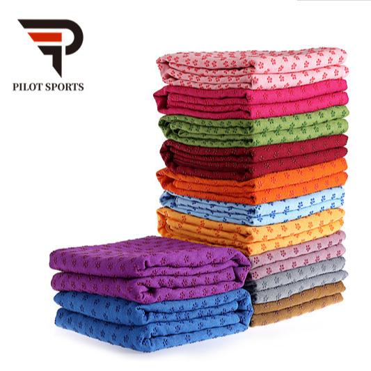 Soft Non-slip Yoga Towel Fitness Sports Yoga Pilates Mat Microfiber Sports Towel шоколадный
