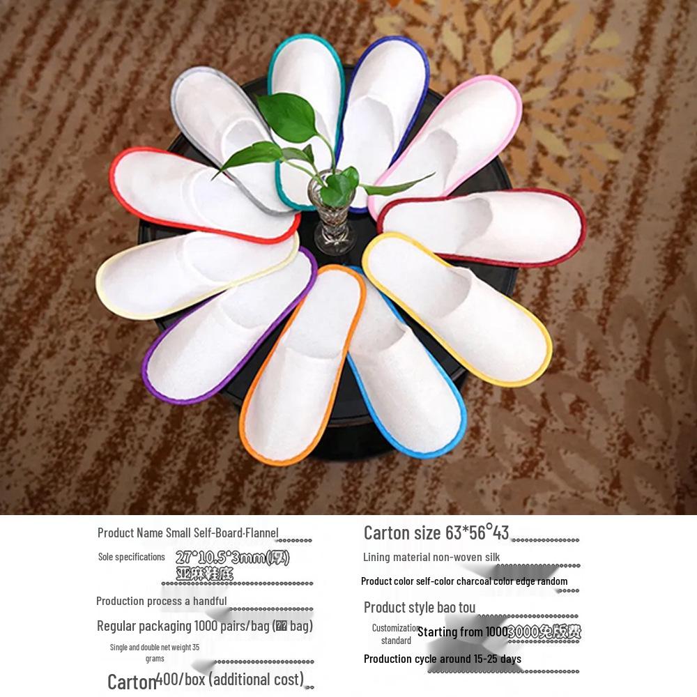 Star Hotel Comfortable Non-Slip Slippers for Guest Accommodation