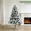 Cross-Border Christmas Iron Base Flocked Tree Decoration Scene Ornament