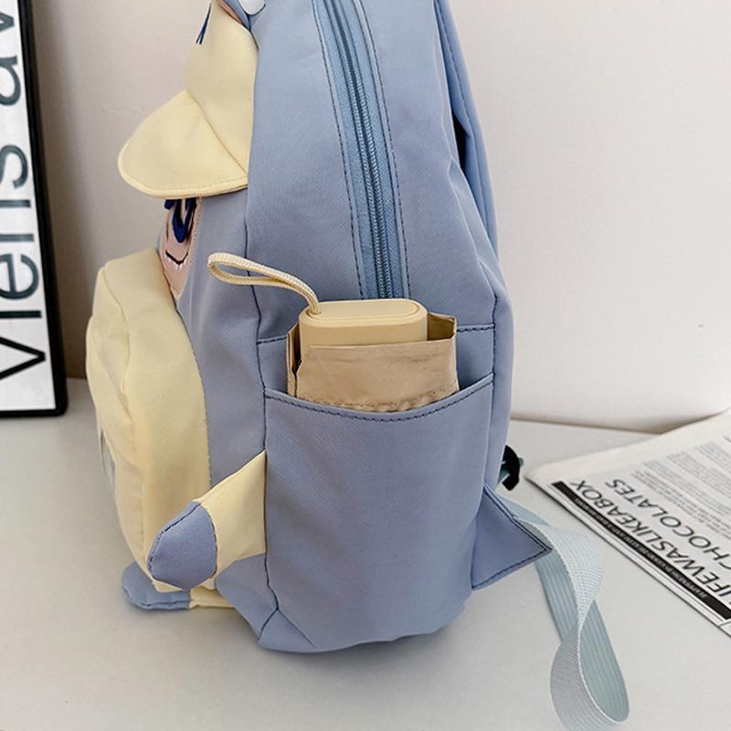 Nový studentský roztomilý batoh Kreslený LABUBU Velkokapacitní školní taška Batoh pro sladkou dívku Denní volno Kontrastní taška