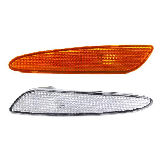 Side Marker Light Bezel Reliable Modification ABS Left/Right Bumper Turn Signal Housing 2118200221 2118200121 for Mercedes-Benz W211 03-06