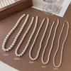 Beads Gray Pearl Necklace Imitation Clavicle Chain New Beaded Choker  Women