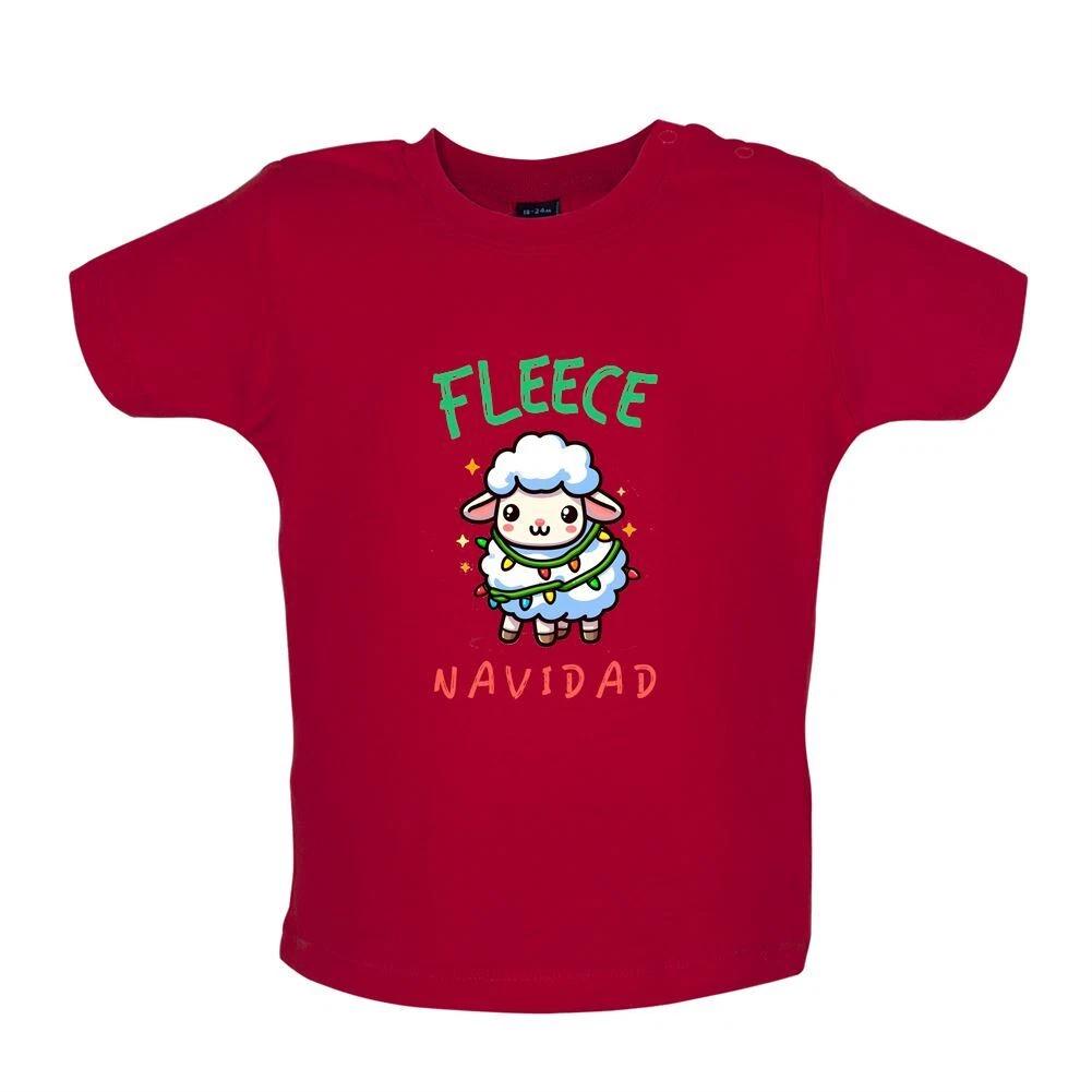 Fleece Navidad - Baby T-Shirt / Babygrow - Feliz Christmas Funny Xmas Merry 120