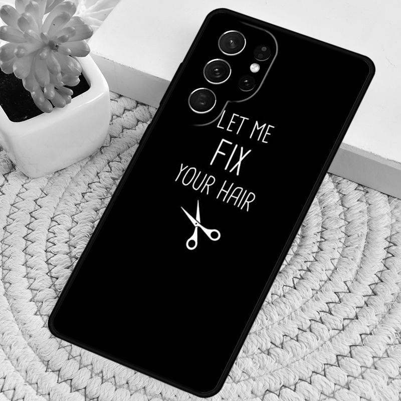 Hair Stylist Hairdresser Silicone Phone Case For Samsung Galaxy Note 10 Pro S26 S25 S24 S23 S22 S21 Plus S25Ultra Capa Cover