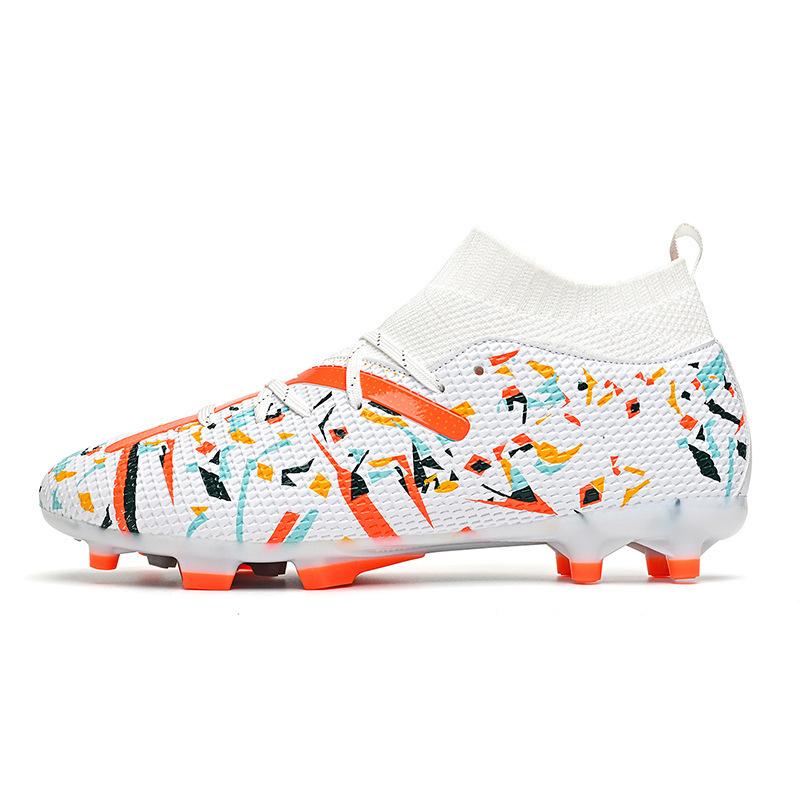 Broken Youth Artificial Grass Long Nails High-top Football Shoes Men's Training Women Into New Nail Sports Shoes