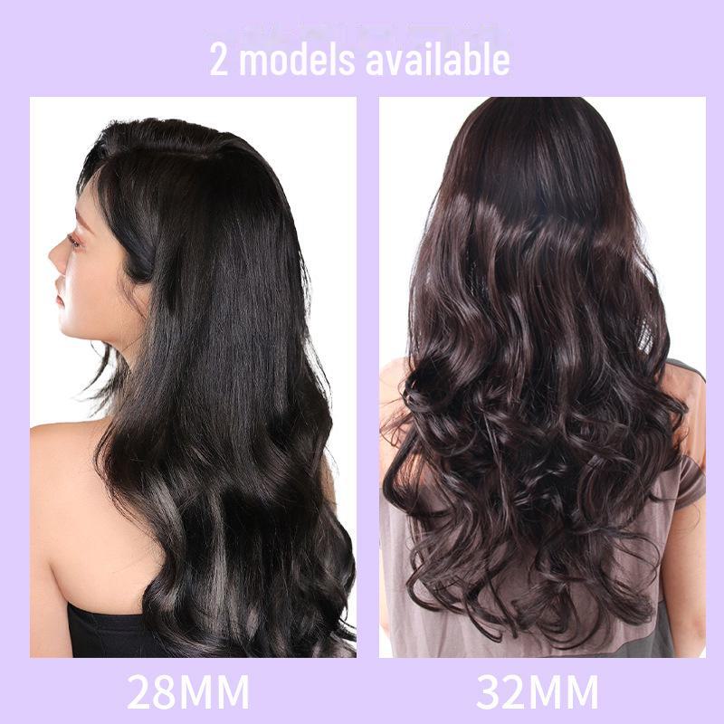 Automatic 32mm Dual-Slot Curling Iron: Long-Lasting Waves, Gentle on Hair, Dorm-Friendly Low Power