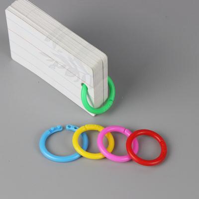50 Stück Kunststoff-Ringbinder und Locher, DIY-Alben, Kreis, Loseblatt-Buchreifen, Eröffnungsbüro, verbindliches Zubehör, Fotoalbum