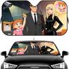Anime S-Spy X Family Sun Visor Car Windshield Sun Shade  Front Window Sunshade UV Block Heat Insulation Cover Parasol