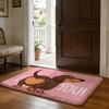 Sausage Dog Dachshund Cute Floor Mat Soft Flannel Absorbent Mat Non-Slip Rug Home Bedroom Bathroom
