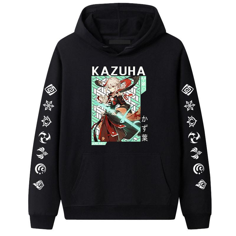 Genshin Impact Mobile Tour Character Maple Yuanwanye hettegenser Langermet genser for menn og kvinner Par Mote Topp fortykket