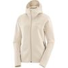 Outline Warm Hooded Solid Color Casual Long Sleeve Jacket Women Jackets Off-White C23266